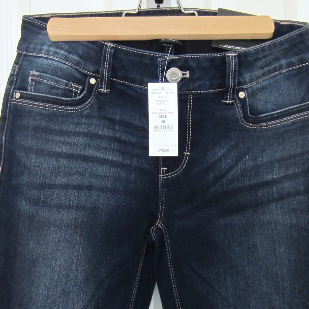 NWT White House Black Market Jeans Bootcut Dark Wash